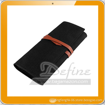 Wool Felt Pencil Case Makeup Cosmetic Brush Holder Bag